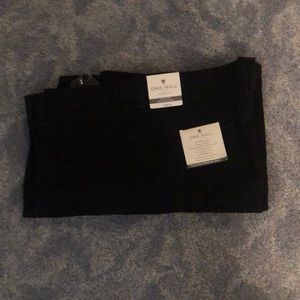 Oak Hill Premium pleated dress pants 46W x 30L Black